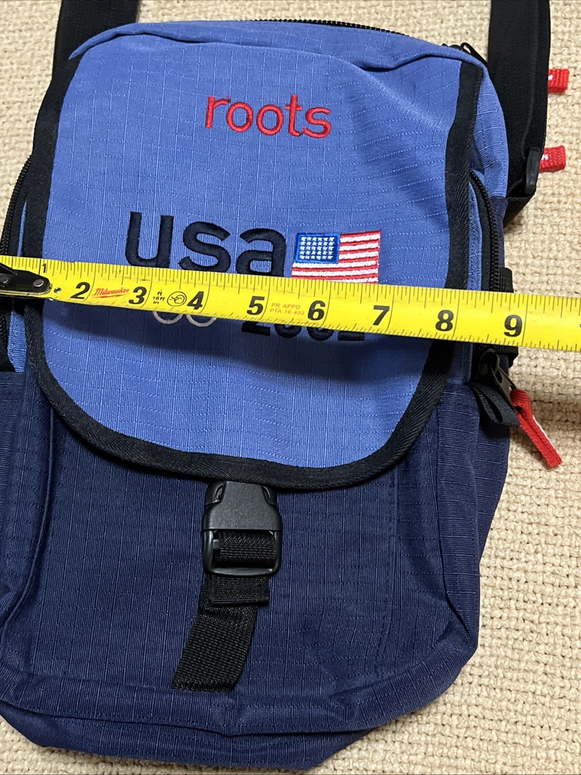 💯2002 Salt Lake Winter Olympics Games Shoulder Cross Body Bag Roots Free Shipp