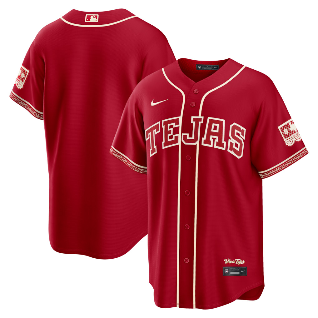 HOT SALE! HOT JERSEY! Texas Rangers 2026 City Connect TEJAS Red Baseball Jersey