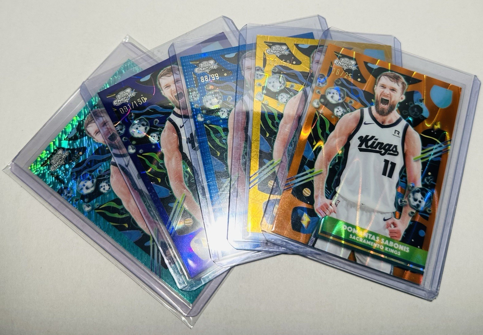 Domantas Sabonis 2026 Topps Cosmic Chrome /25 /50 /99 /150 /199 5-Card Lot 🔥