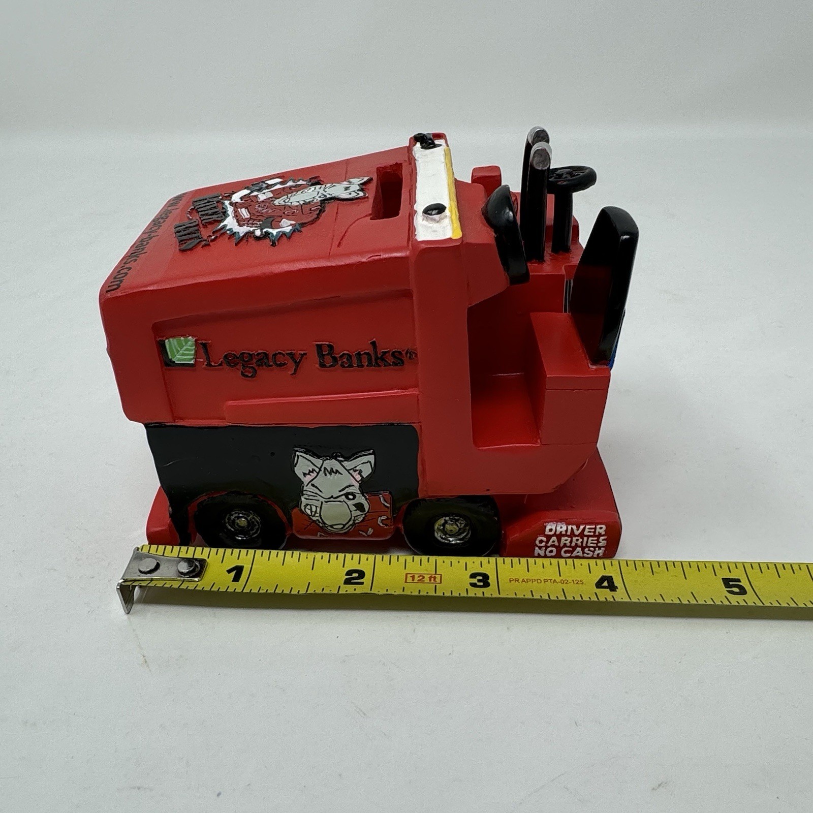 Vintage Albany River Rats Rowdy Logo AHL Hockey Resin Coin Bank *Read Below*