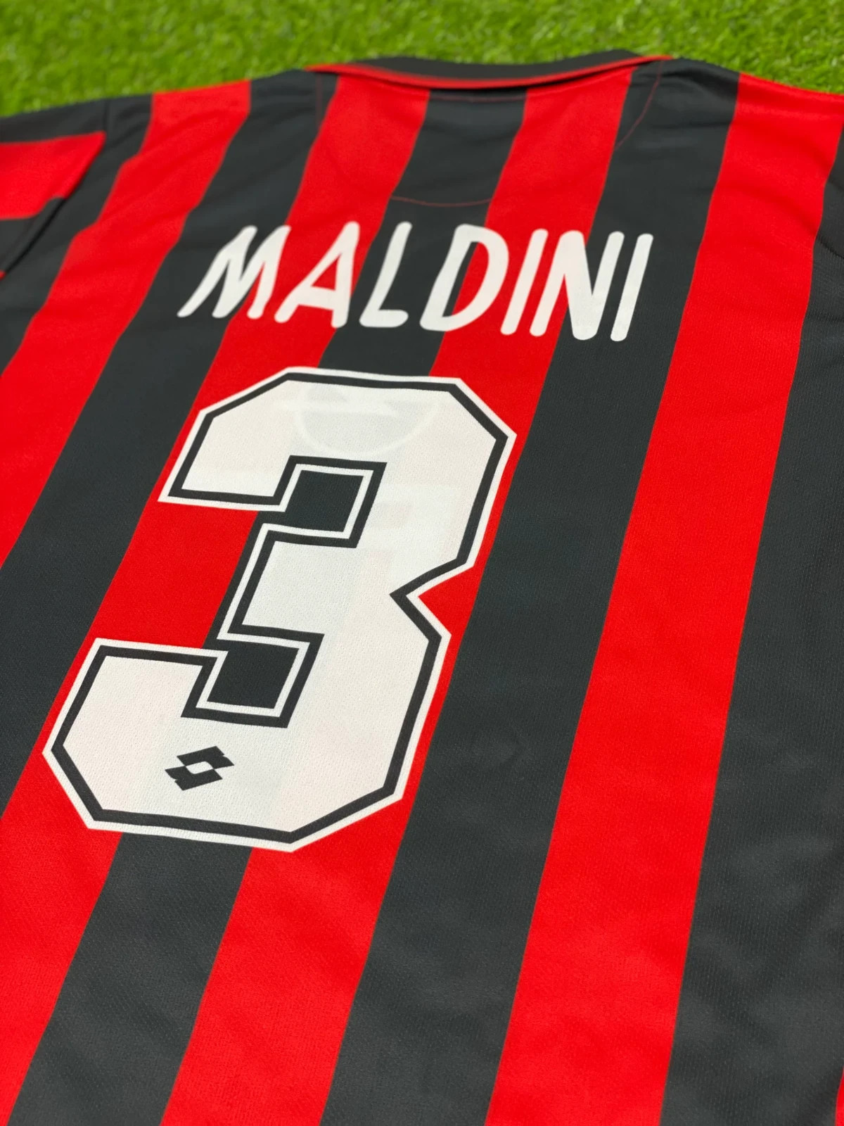 AC Milan, Men’s Retro Soccer Jersey, 1996-1997, Maldini #3 (Tallaje Grande)