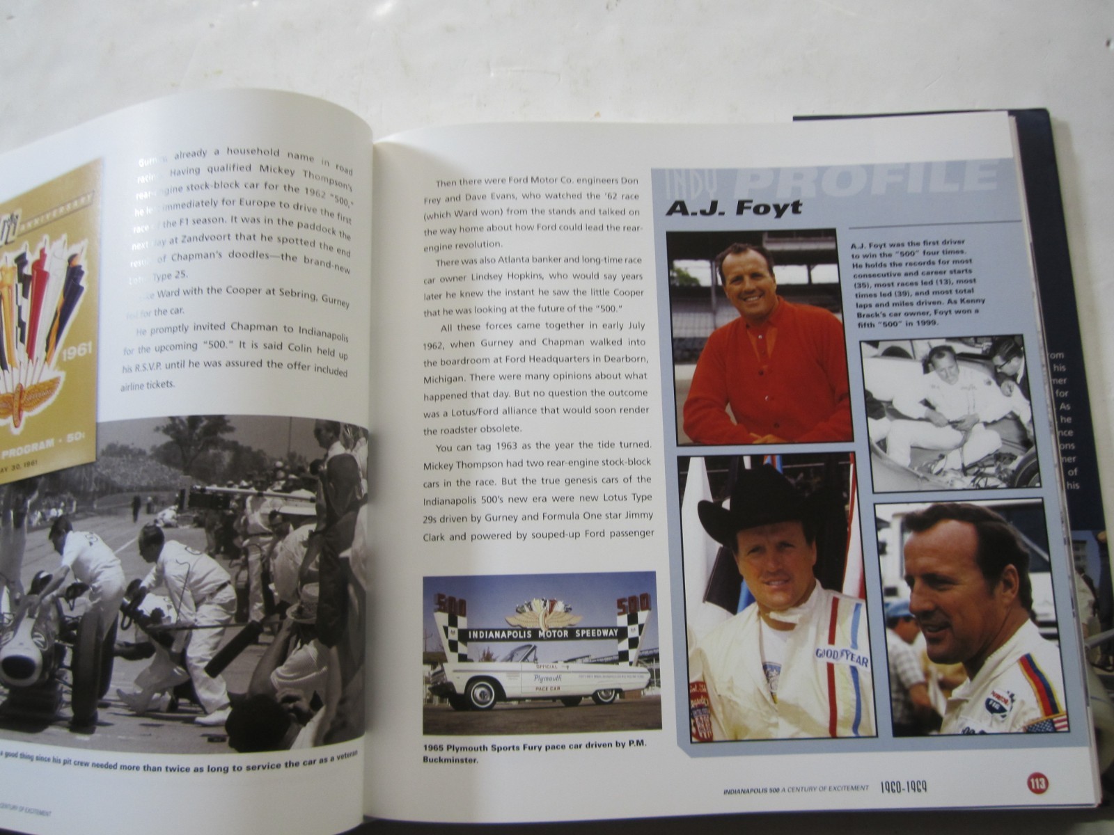 Indianapolis 500 2010 “A Century of Excitement” By Ralph Kramer Hardcover Book