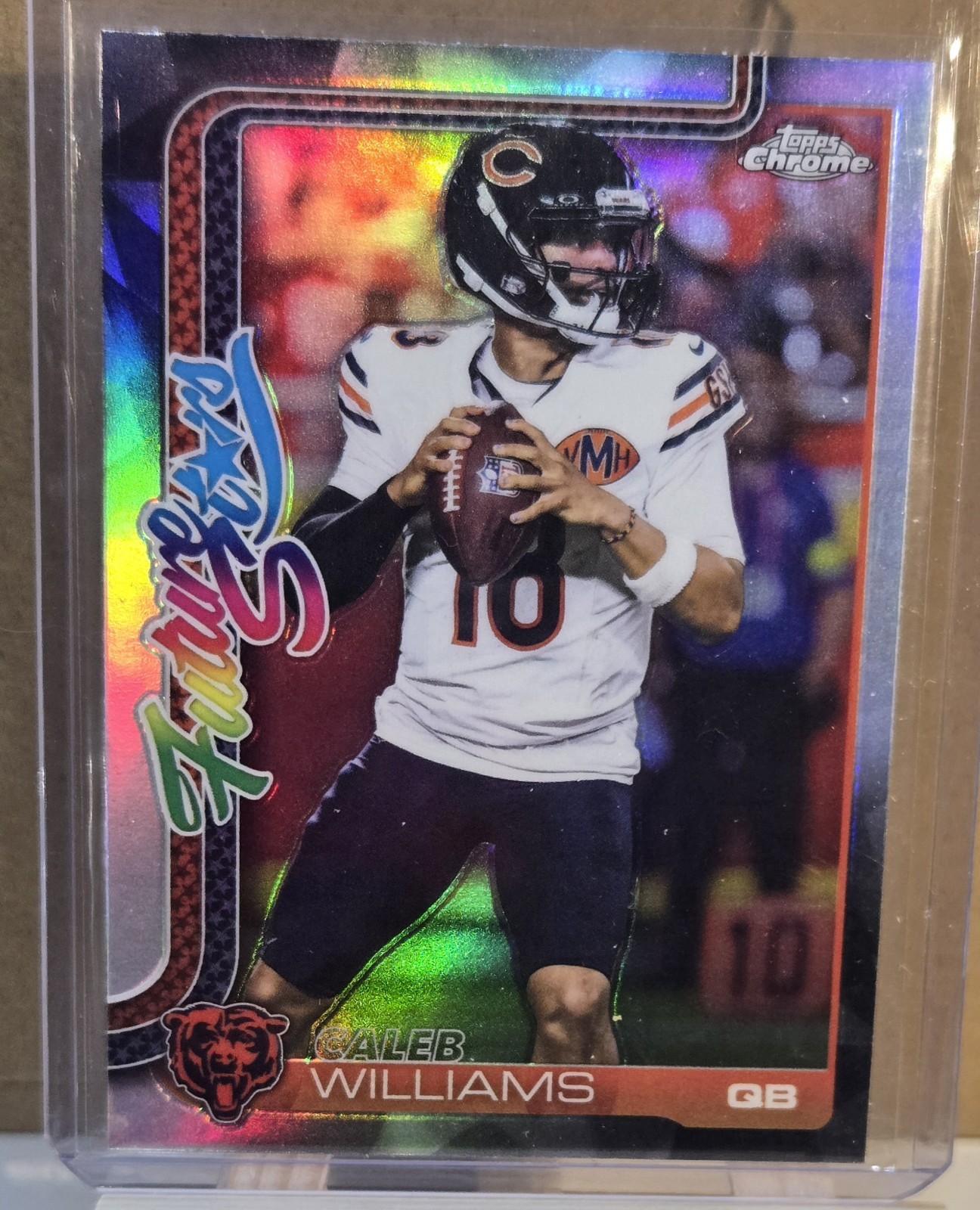 2025 Topps Chrome Football Caleb Williams #FS-1 Future Stars Refractor Bears QB