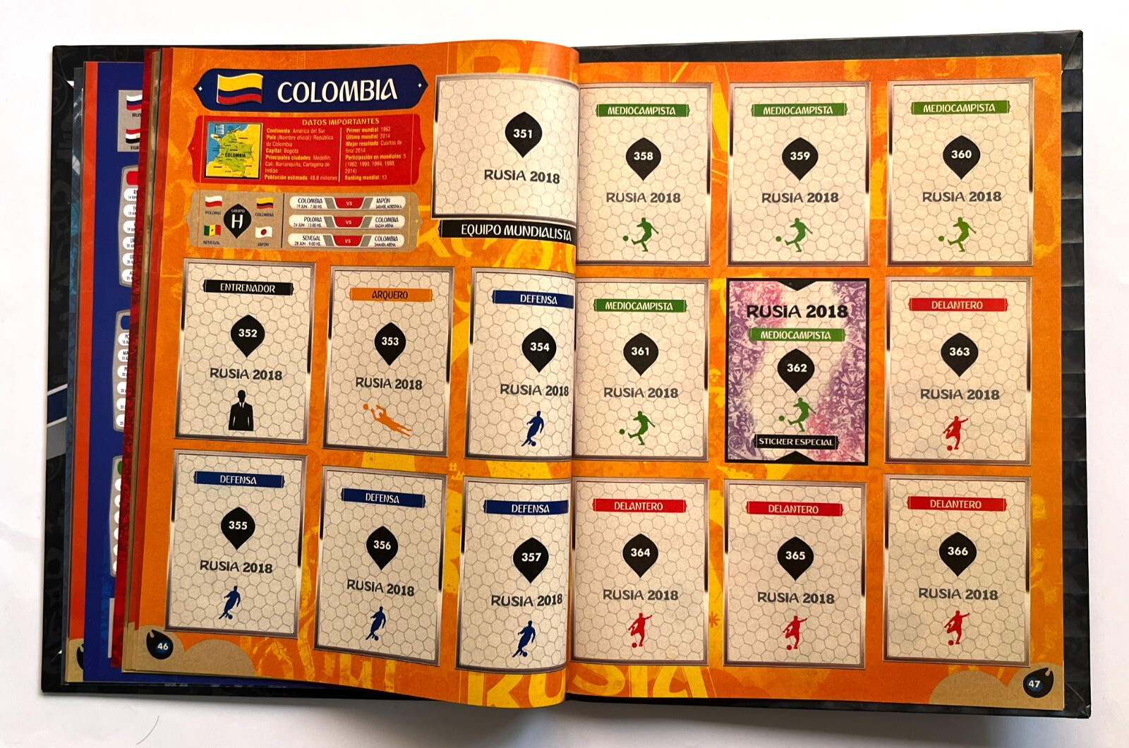 2018 WORLD CUP RUSSIA Album Hardcover Black Edition + Full Set 380/380 MESSI CR7