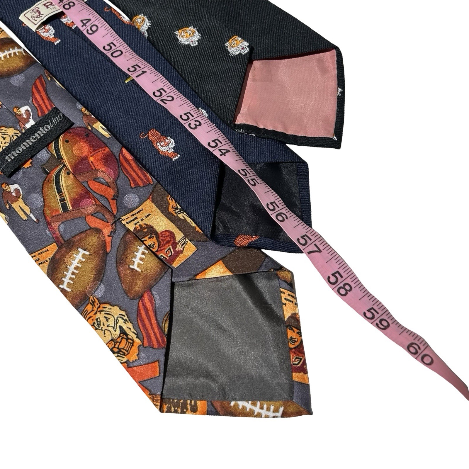 Lot of 3 Vintage Clemson Tigers Men’s Neckties Silk Poly NCAA Football Mascot