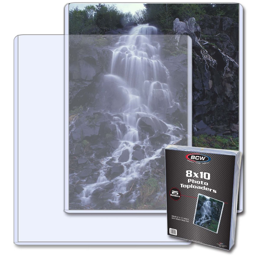 BCW (Brand New) 25ct Pack – 8 X 10 Top Loader – For Vintage Photos & Prints