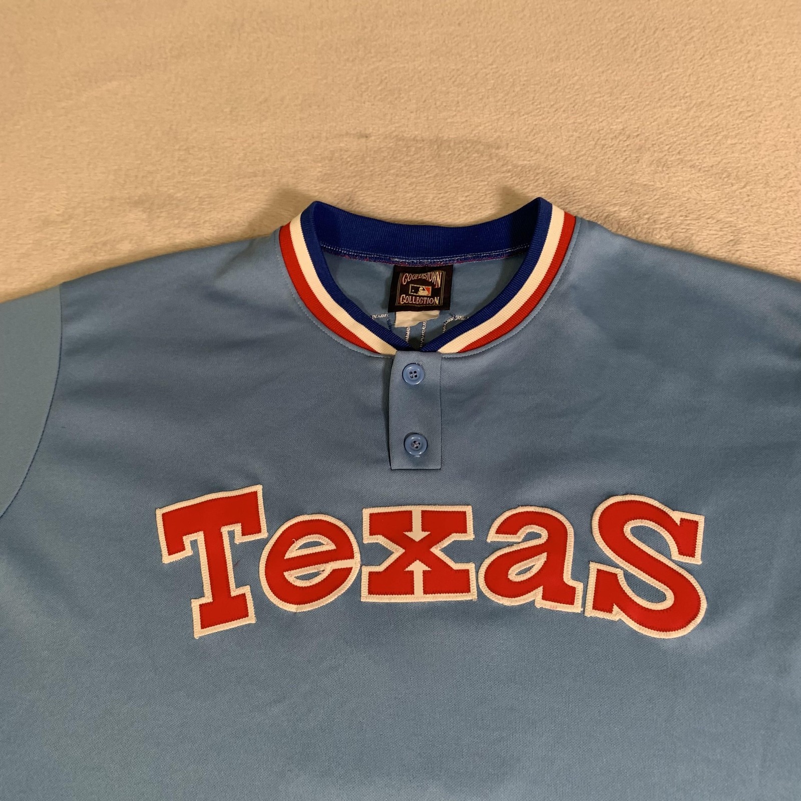 Texas Rangers Jersey Mens XL Blue MLB Stitched Majestic Throwback Yu Darvish 11