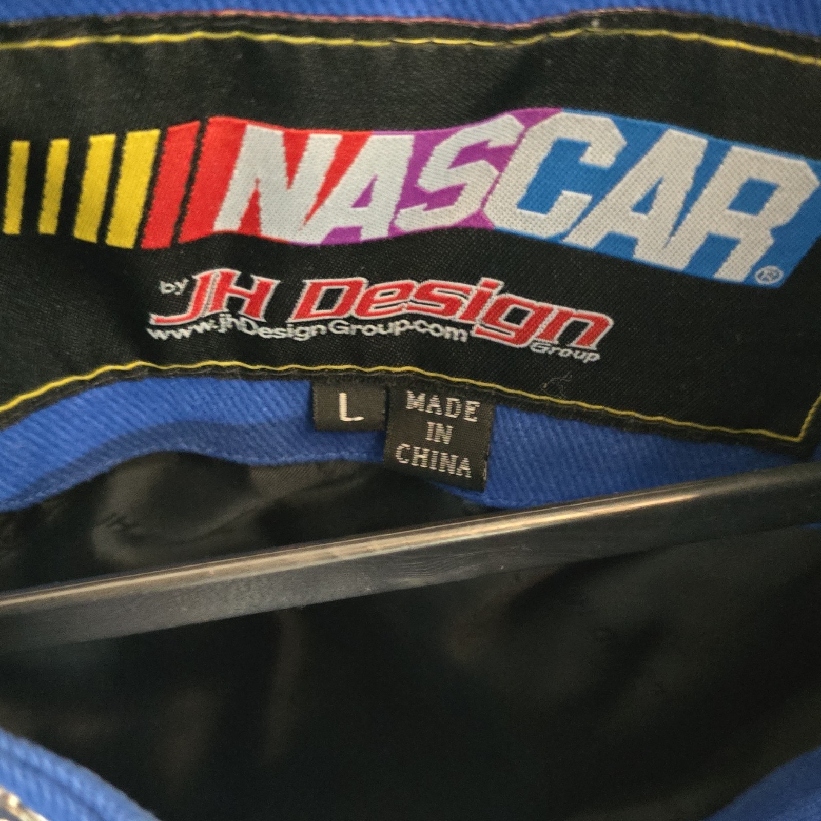 JH Design Group Dale Earnhardt Jr Hendrick Motorsports NASCAR Jacket Blue Size L