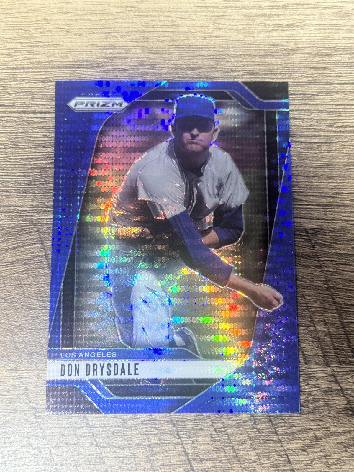 2025 Panini Prizm #57 Don Drysdale Blue Pulsar Prizm /75 Dodgers