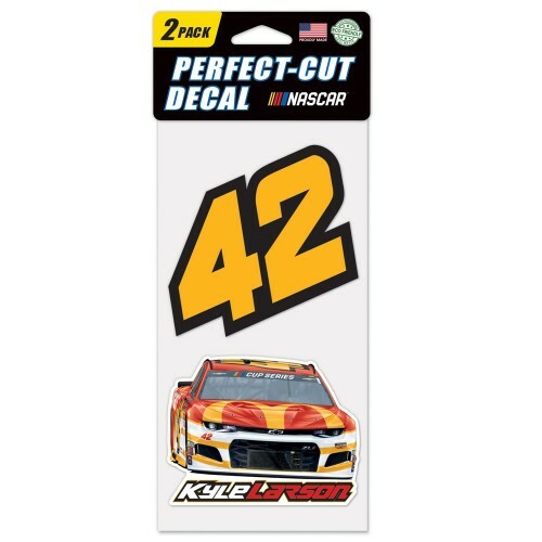 Kyle Larson 2020 Wincraft #42 McDonald’s 4×8 2pc Decal Set FREE SHIP!