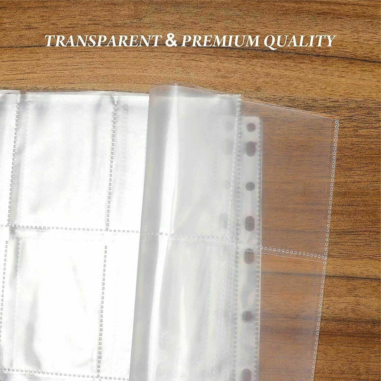 Trading Card Album Binder Protector Pages Sleeves 18 Pocket 100 Sheets Baseball