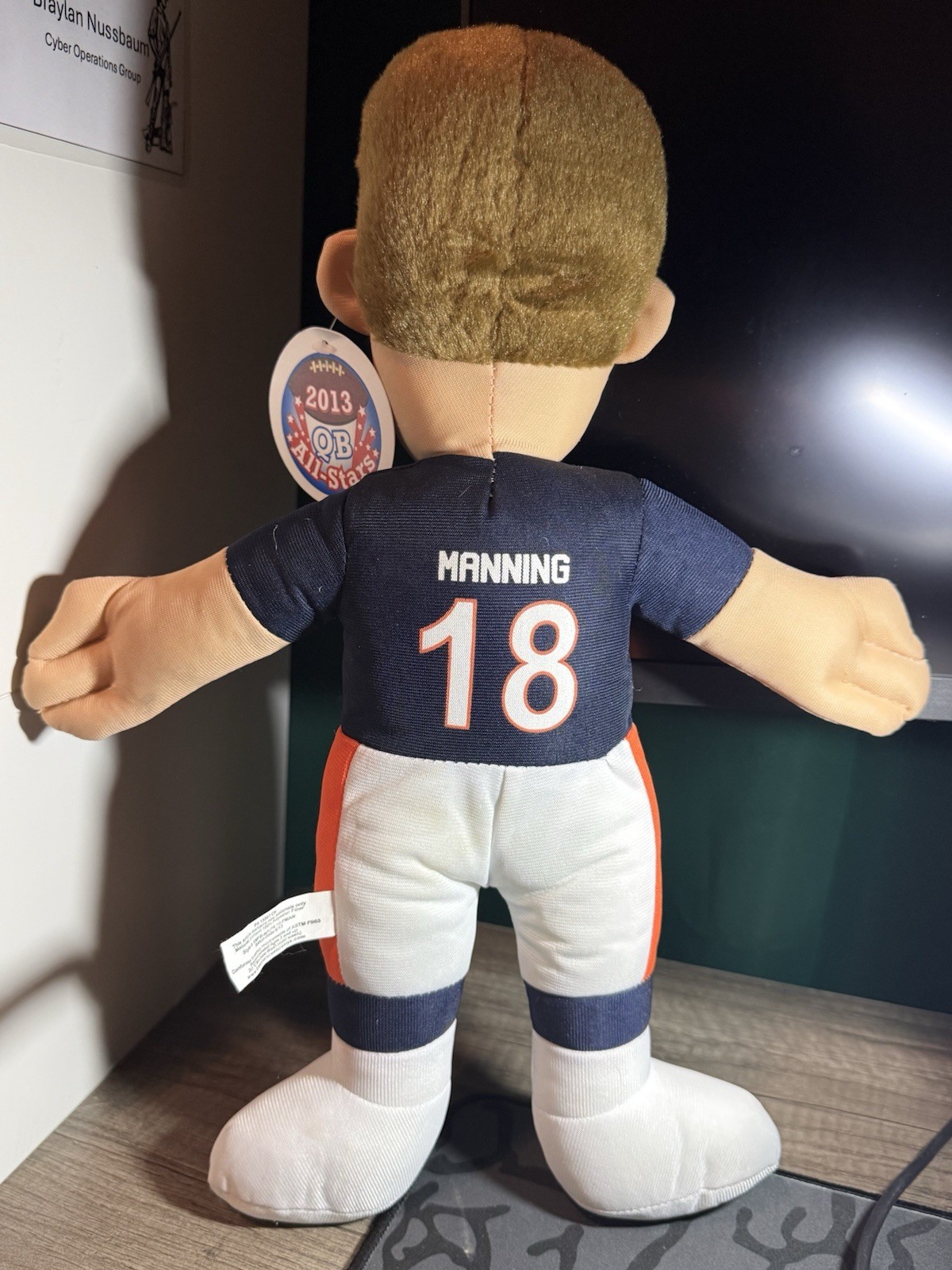RallyMen NFLPA Denver Broncos Peyton Manning #18 Plush 15 in NFL