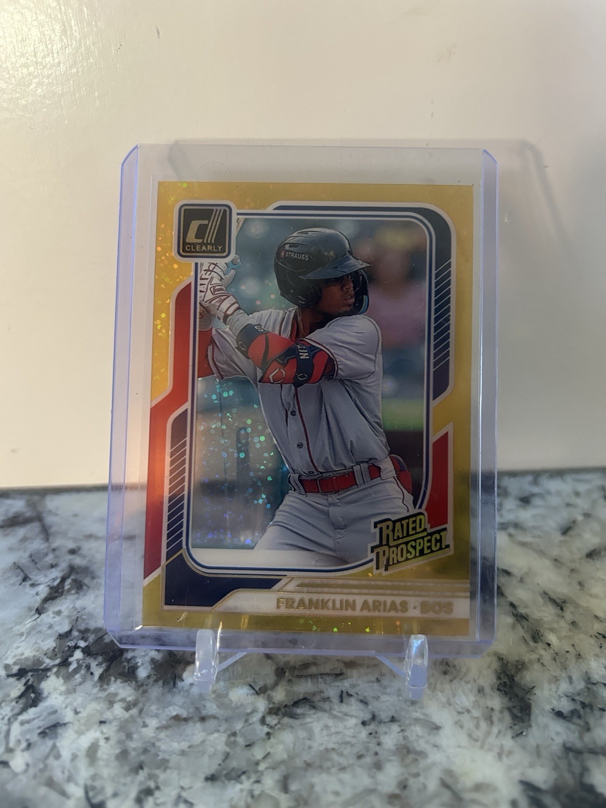 Franklin Arias Donruss Clearly /10 Rated Prospect