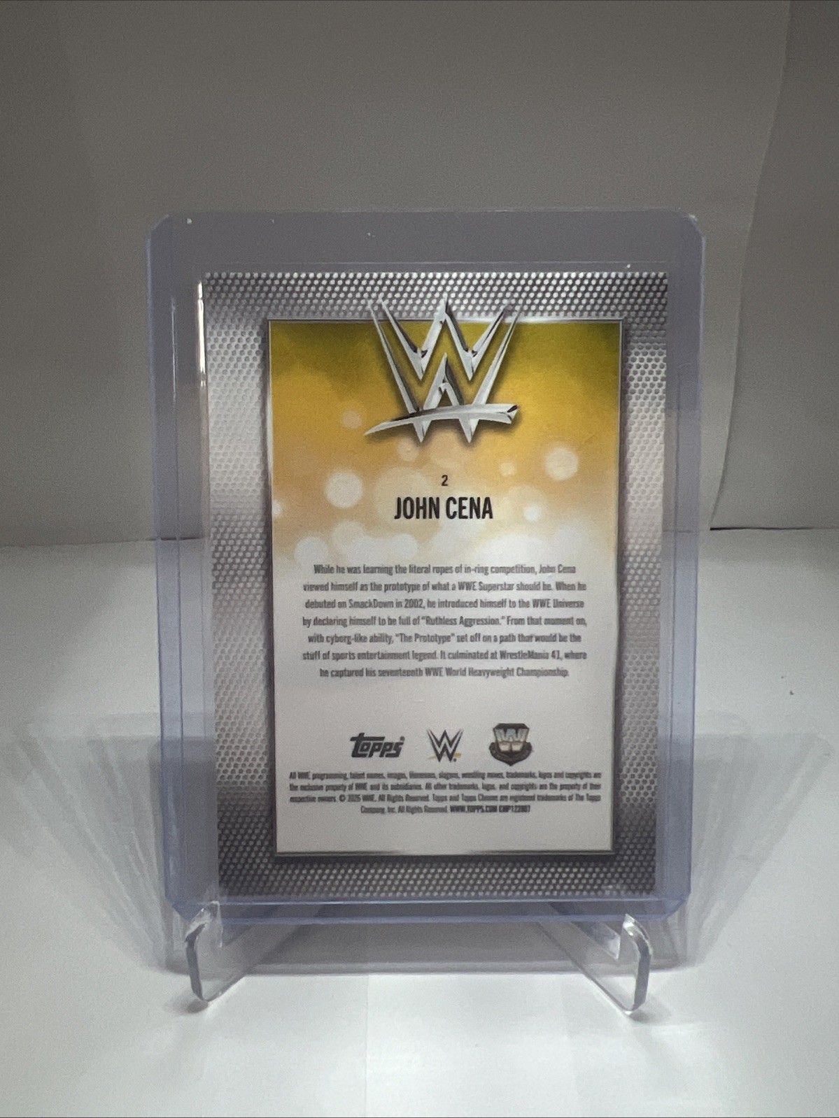 2026 Topps Chrome WWE John Cena X-Fractor #2 Legend