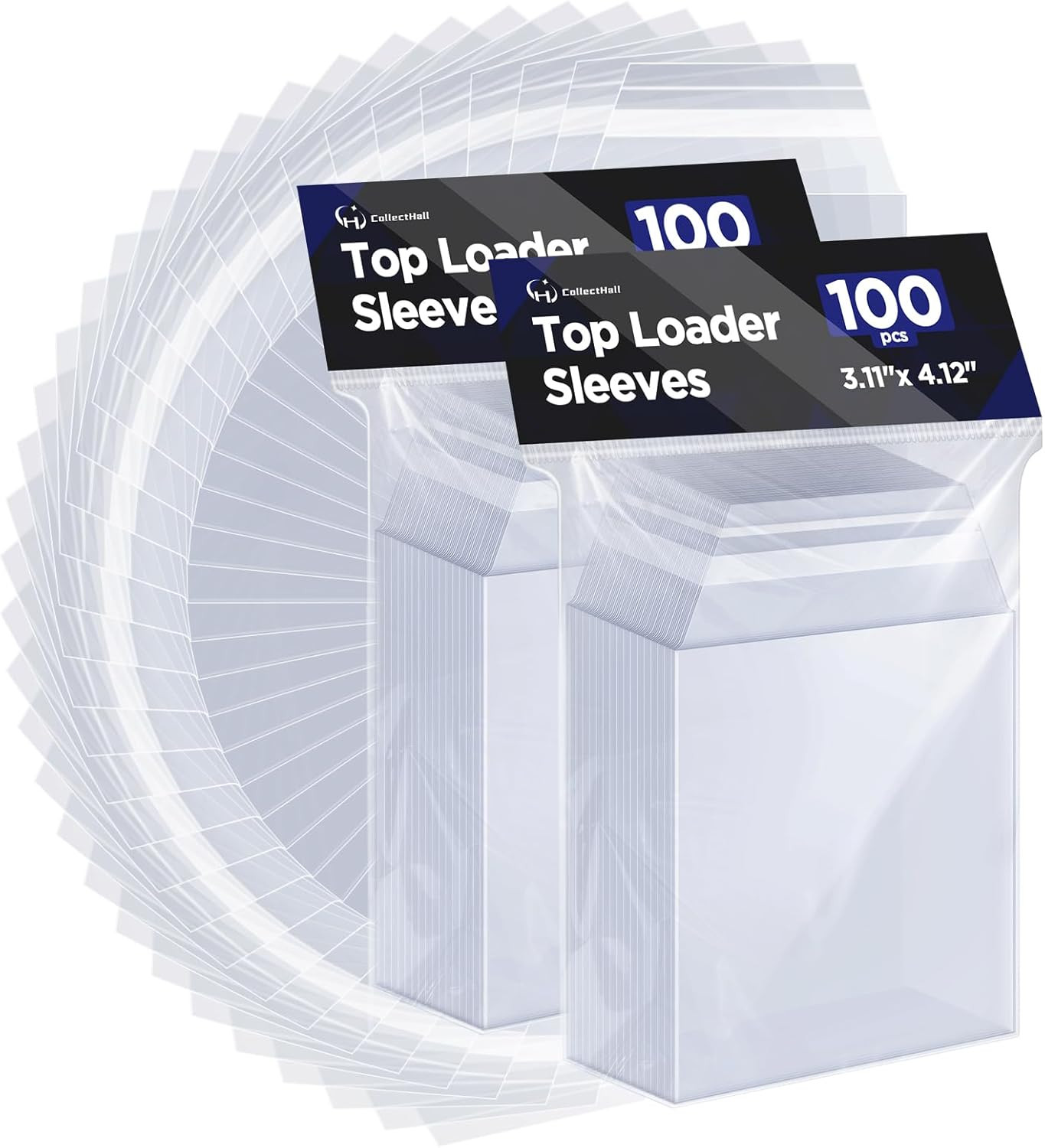Top Loader Sleeves, Bulk 100/200 / 400 PCS Penny Sleeves for Top Loaders, Res…