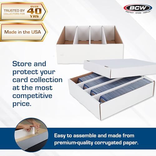 BCW Monster Box – 1ct Trading Card Storage Box | Holds 3200 Assorted Styles