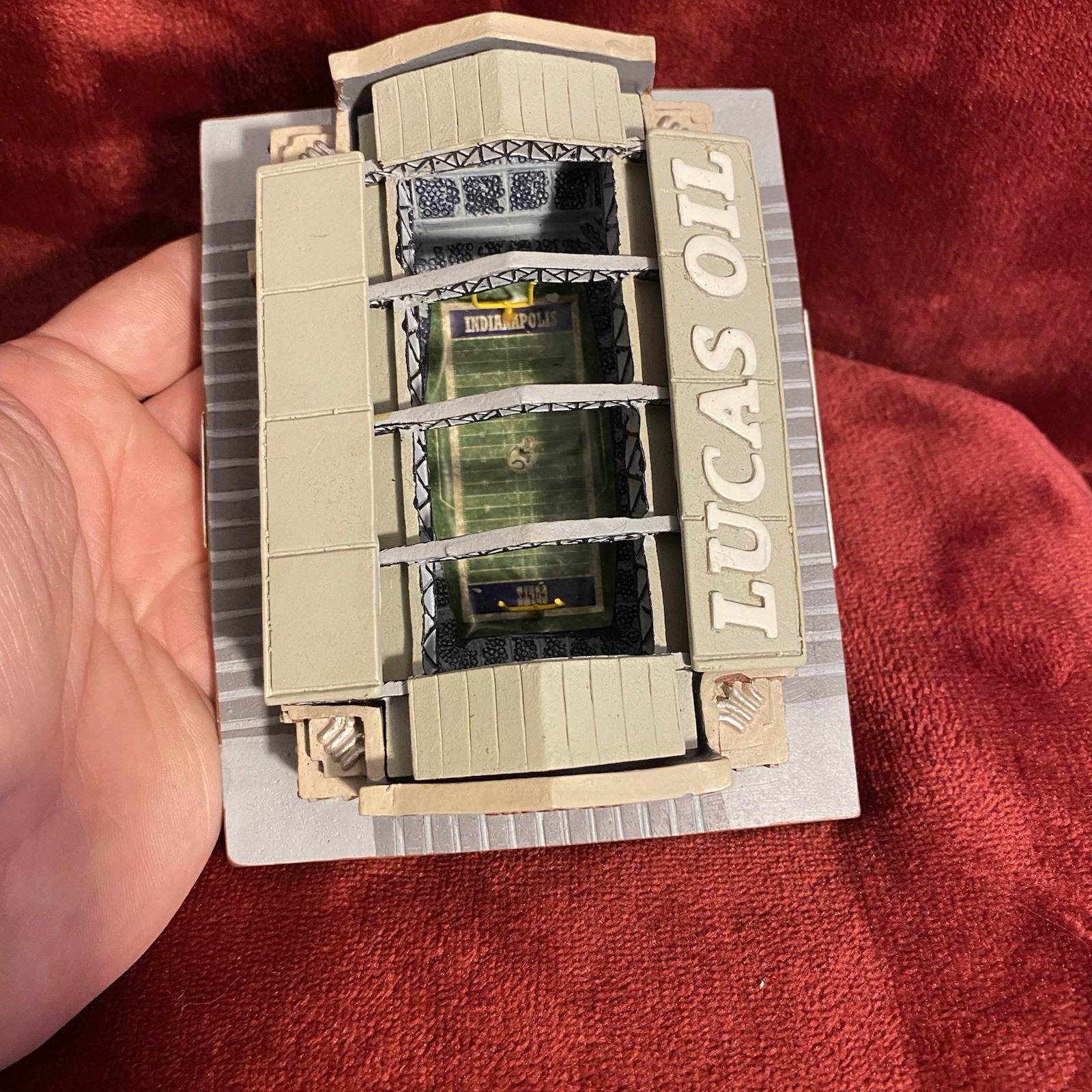 Indianapolis Colts Lucas Oil Stadium Mini Replica Huntington 5.75” X 4.5”