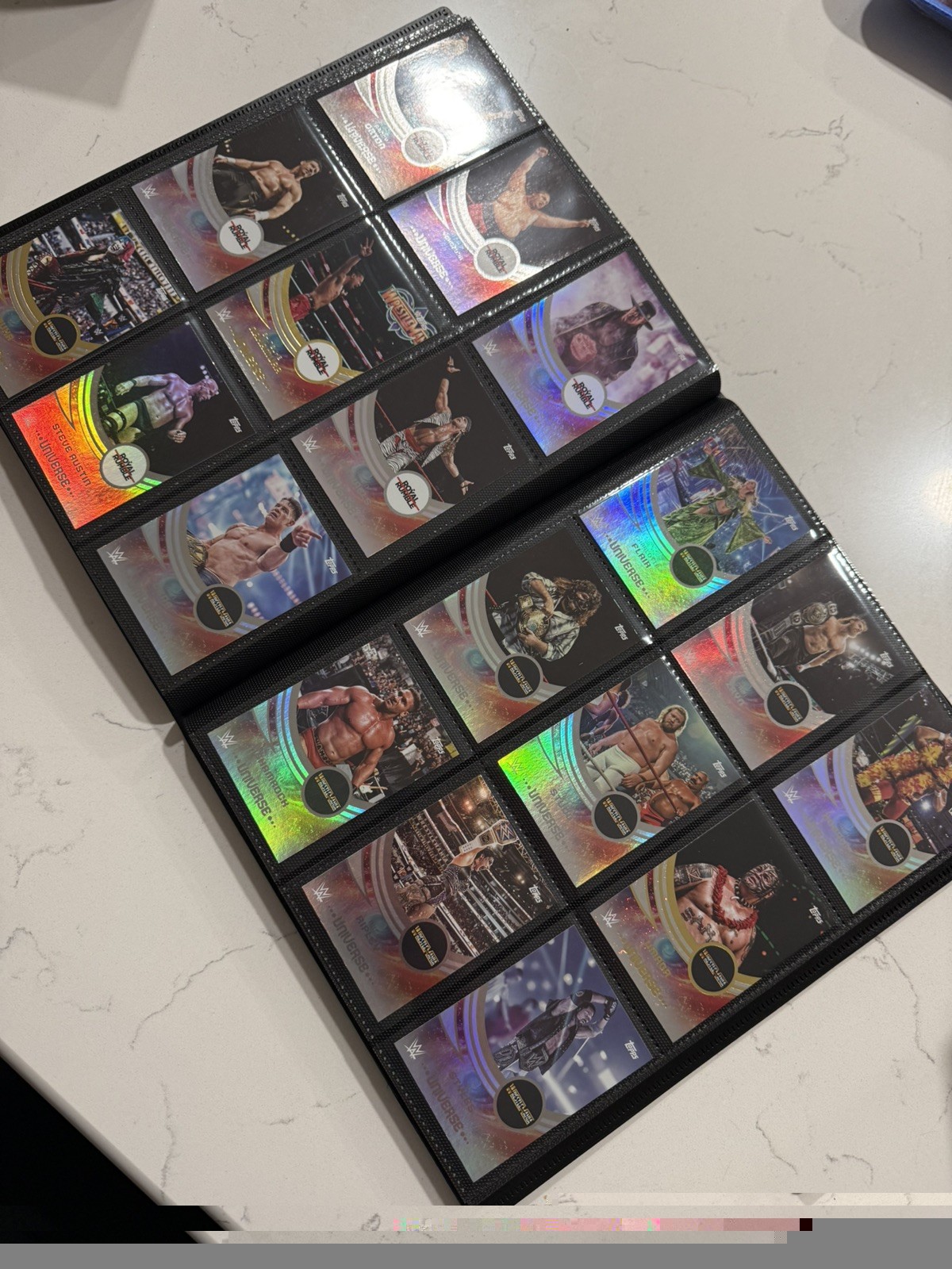 2025 Topps WWE Universe Complete Set 1-300 in brand new card guard binder