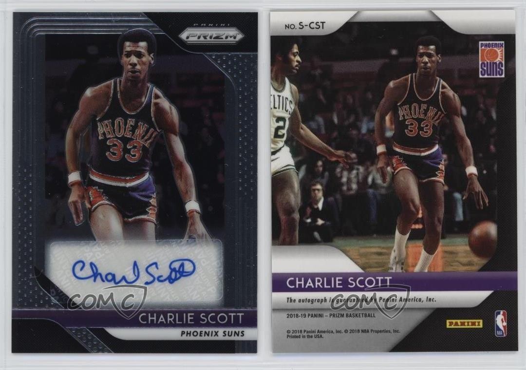 2018-19 Panini Prizm Signatures Charlie Scott #S-CST Auto HOF 1n3p