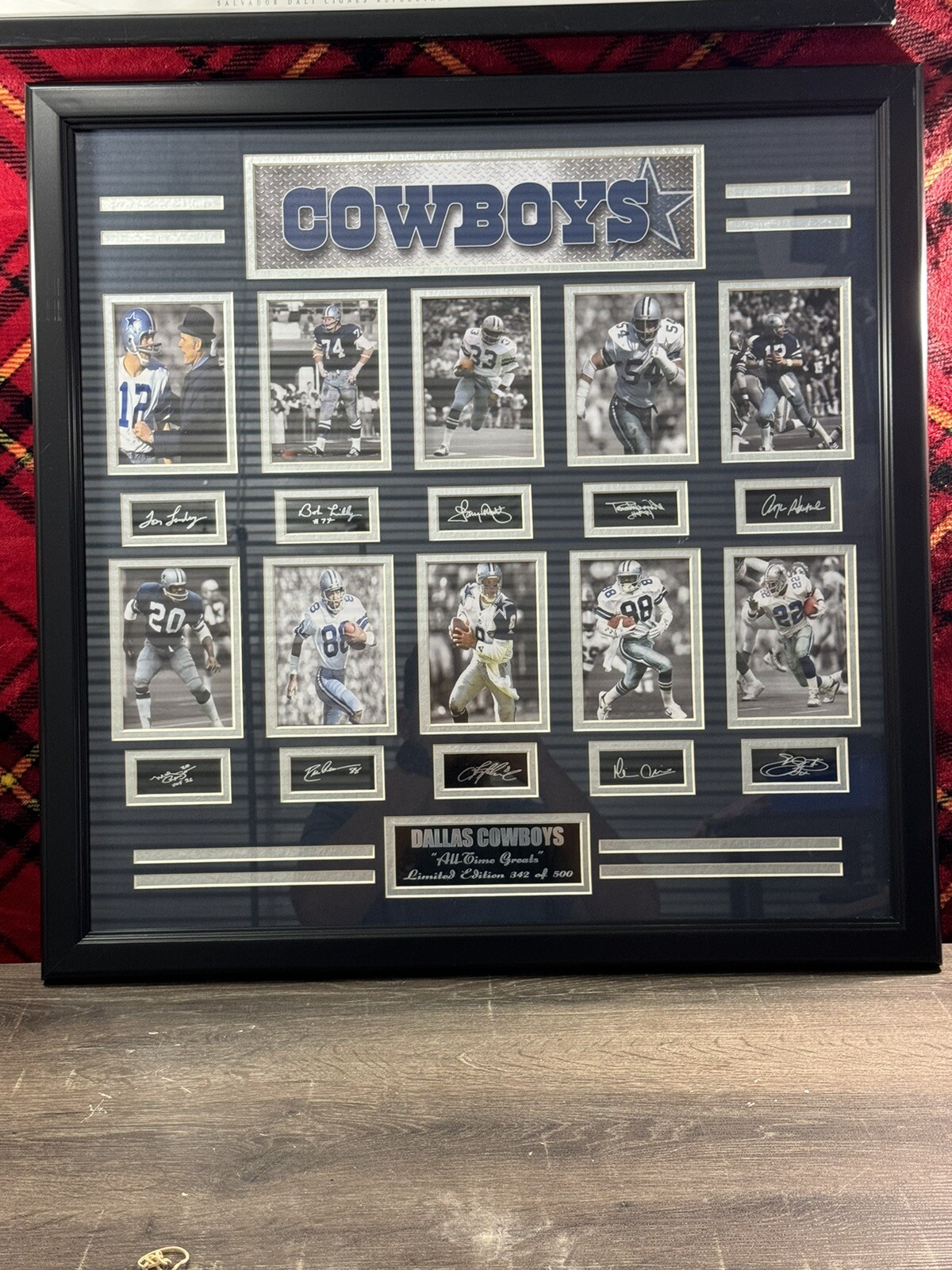 Dallas Cowboys All Time Greats Collage Limited Edition 342/500