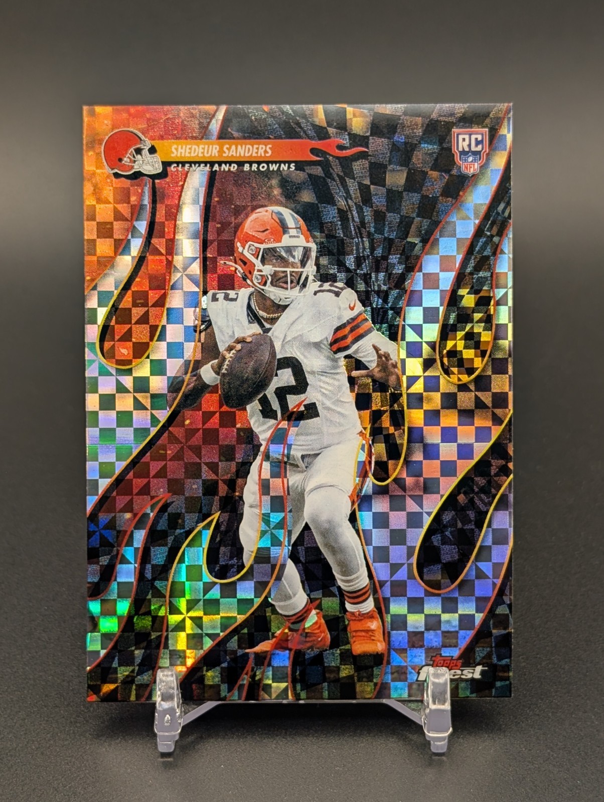 2025 Topps Finest – Shedeur Sanders Rookie RC #T-2 Torchers X-Fractor – Browns