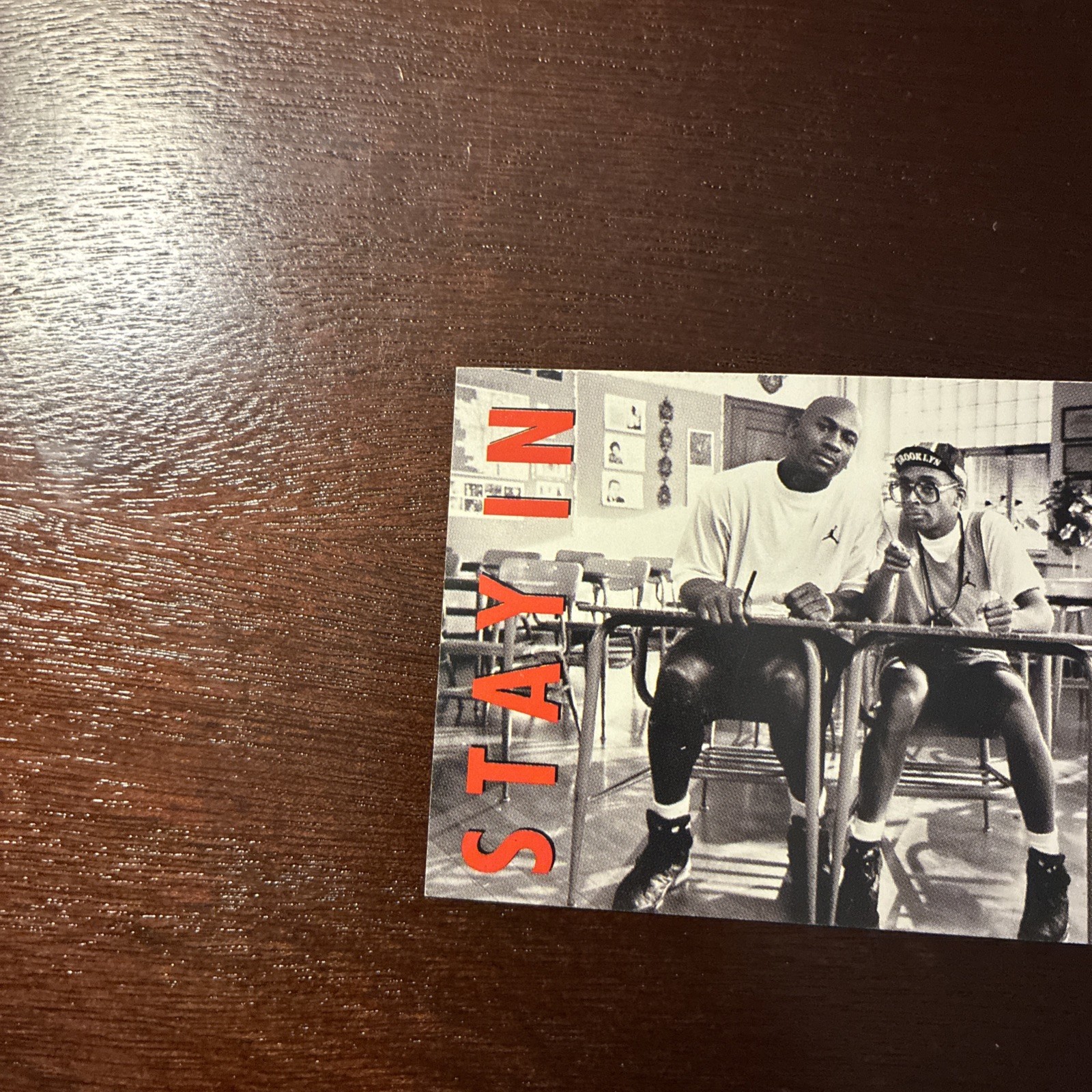 1991 Nike Michael Jordan / Mars Blackmon Spike Lee Stay in School #4 HOF