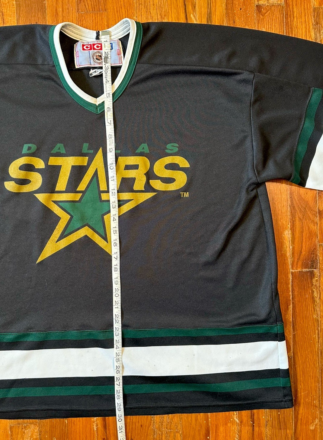 Vintage CCM Dallas Stars Jersey XXL Made In Canada NHL Hockey Black Blank 90s 2X
