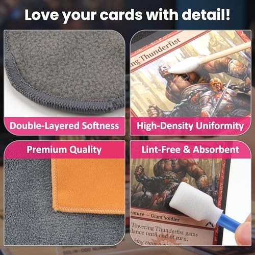 223 Pcs Trading Card Care Cleaning Kit, Sports Card Care Flattening Kit with