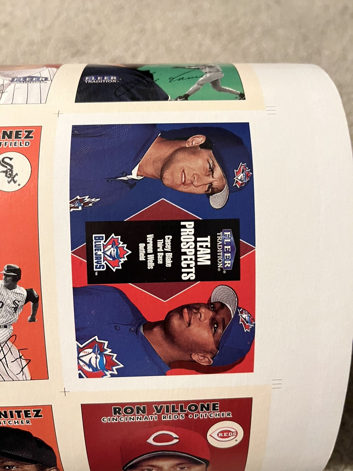 2000 FLEER TRADITION Baseball Cards UNCUT SHEET – SEE LIST OF STARS BELOW + PICS