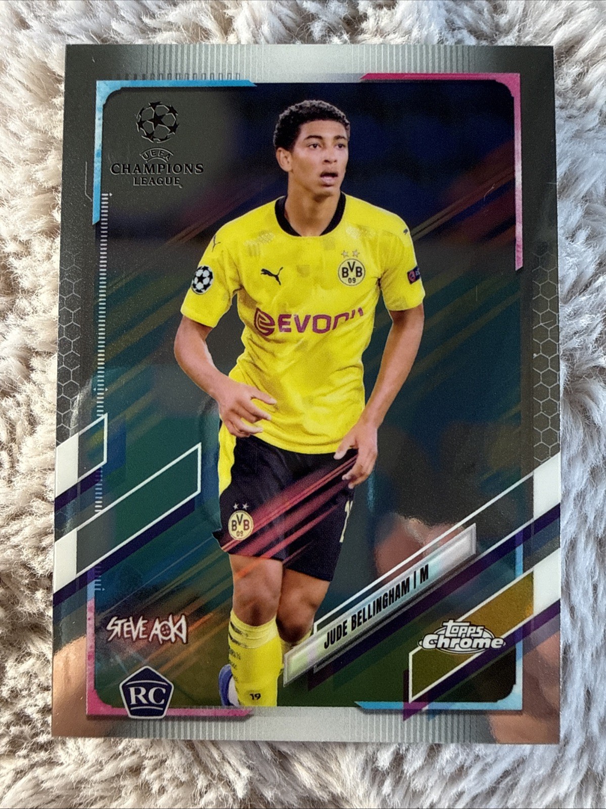 2020-21 Topps Chromex Steve Aoki Uefa Champions League-Jude Bellingham#68 (RC)