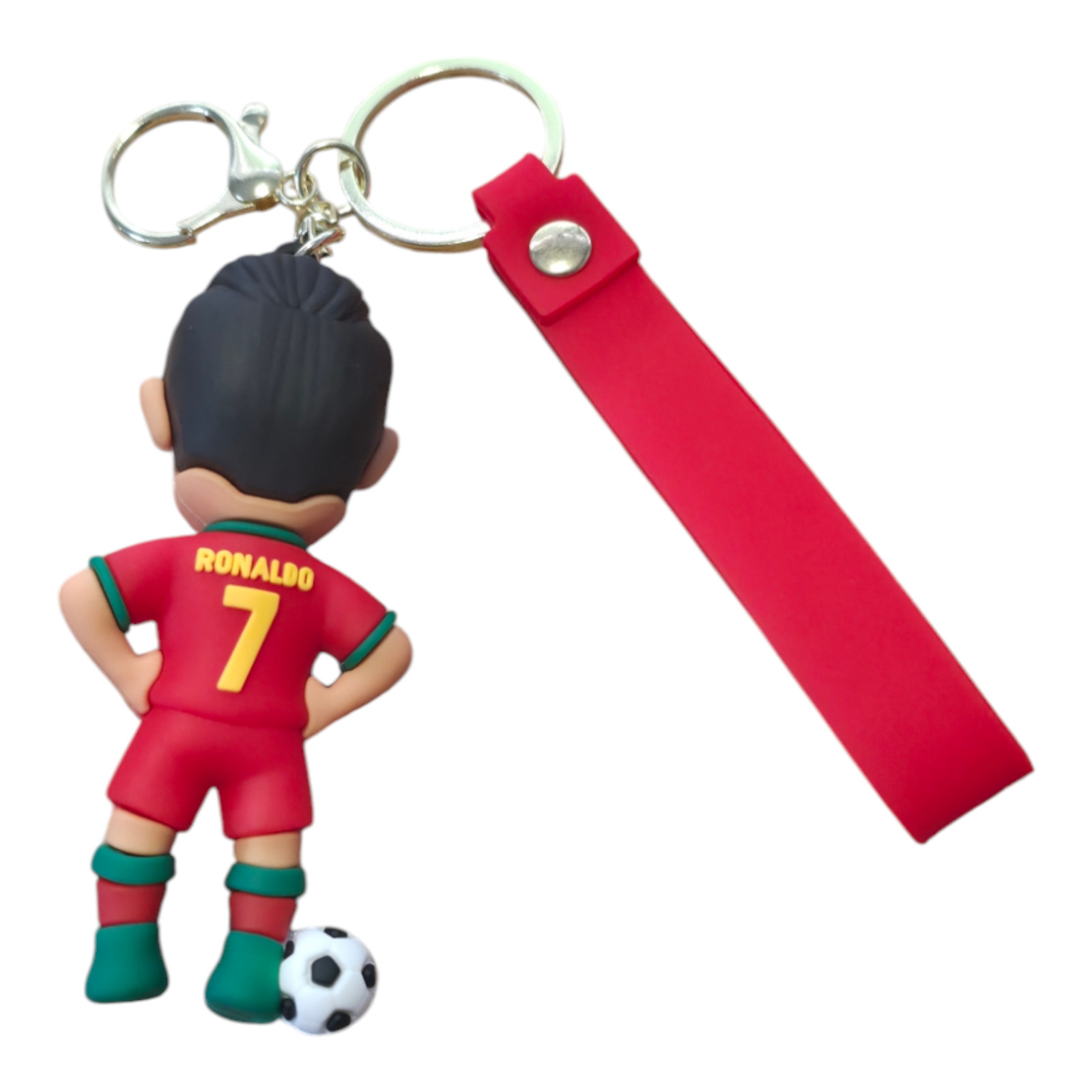 Cristiano Ronaldo Keychain Football Player Bag Purse Backpack Zipper Charm New