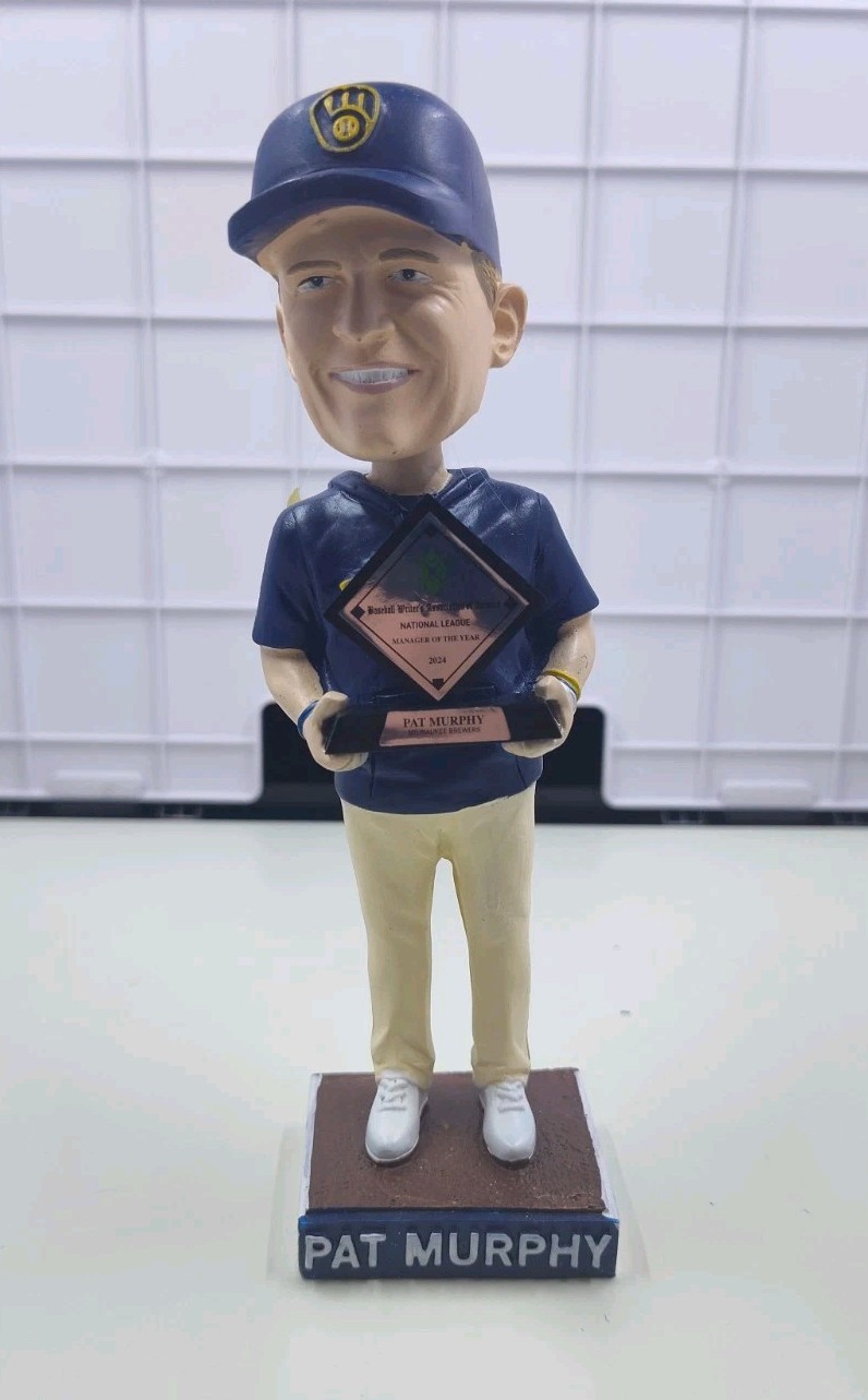 Pat Murphy Bobblehead Milwaukee Brewers Giveaway BDA Collectors Edition Coach