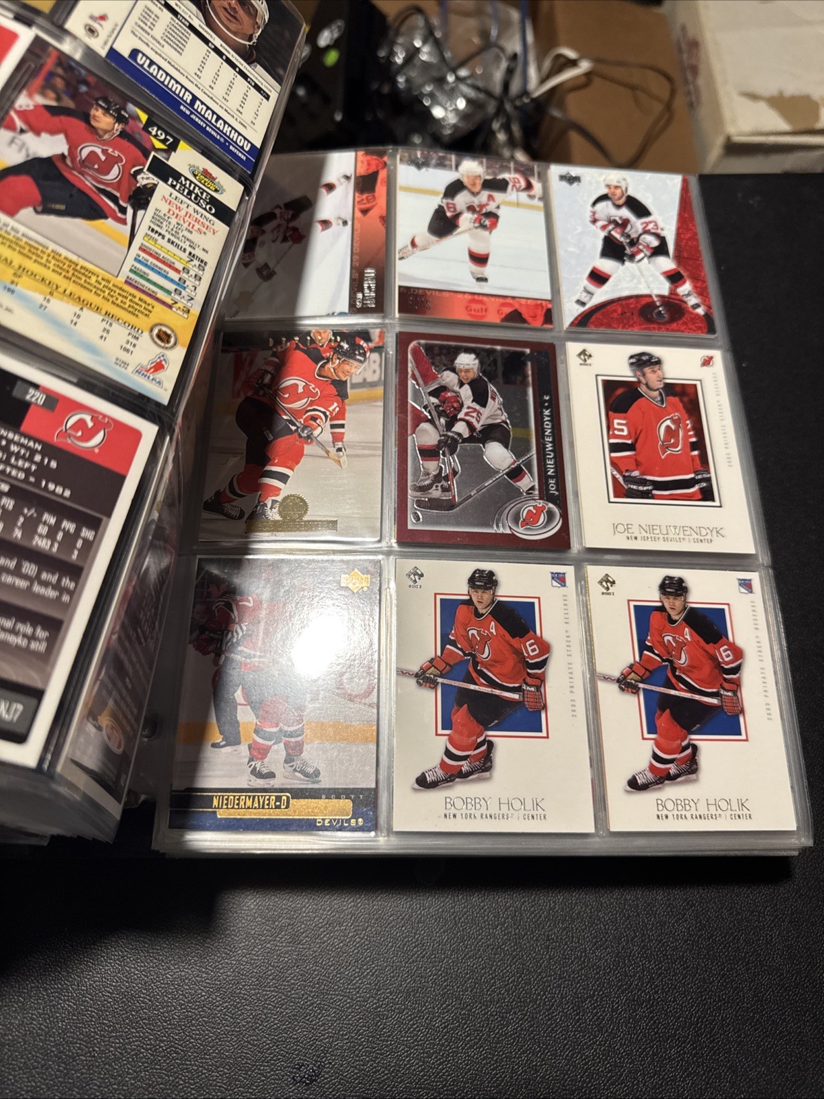 Hockey Card Binder With Pages with Full Hockey Cards