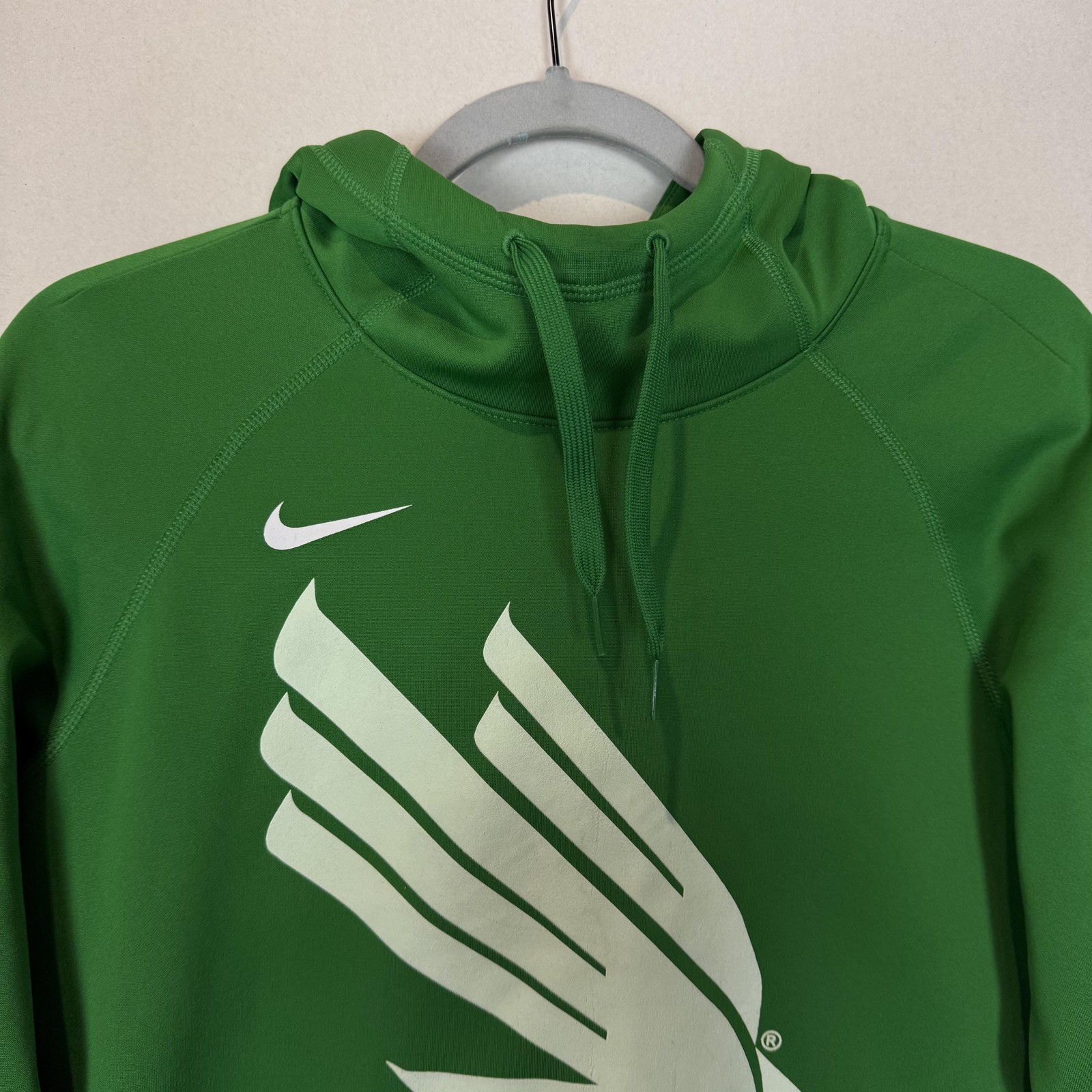 North Texas Mean Green Sweatshirt Womens Small NCAA Football Nike Dri Fit Hoodie