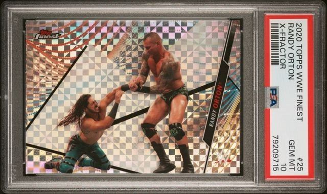 2020 Topps WWE Finest 25 Randy Orton X-Fractor PSA 10 Refractor SP