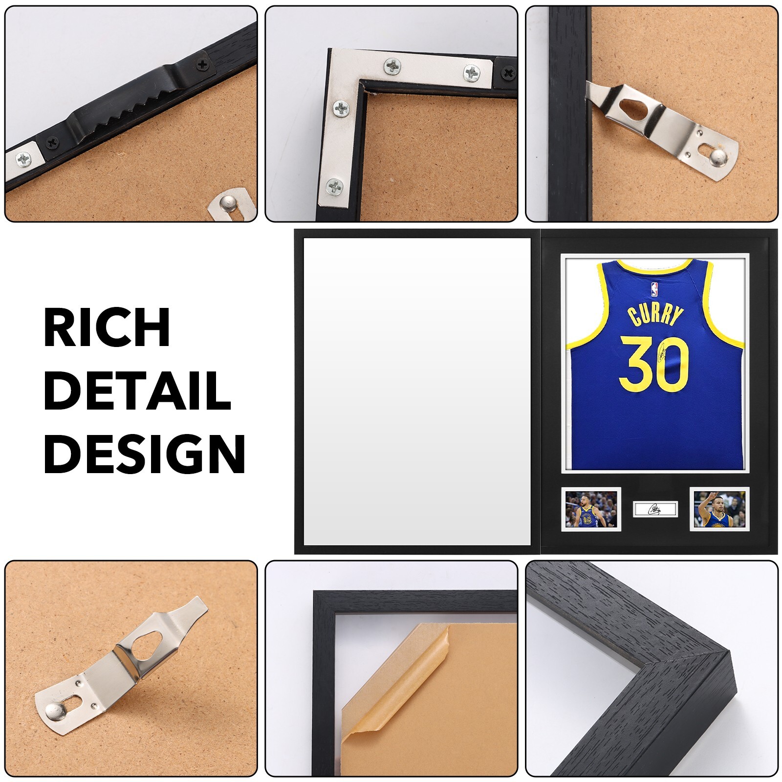 Jersey Frame Display Case Jersey Frame Jersey Display Case Jersey Shadow Box 4PC