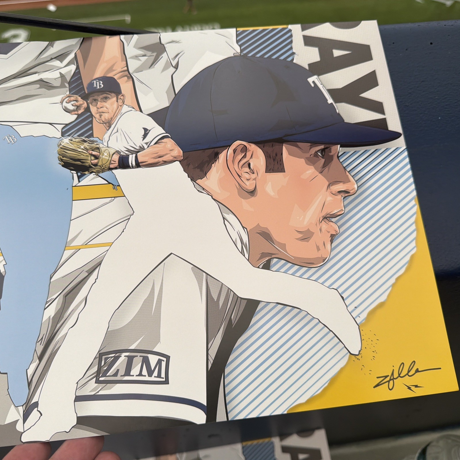 EVAN LONGORIA 11″ x 17″ retirement poster give away Poster TAMPA BAY RAYS