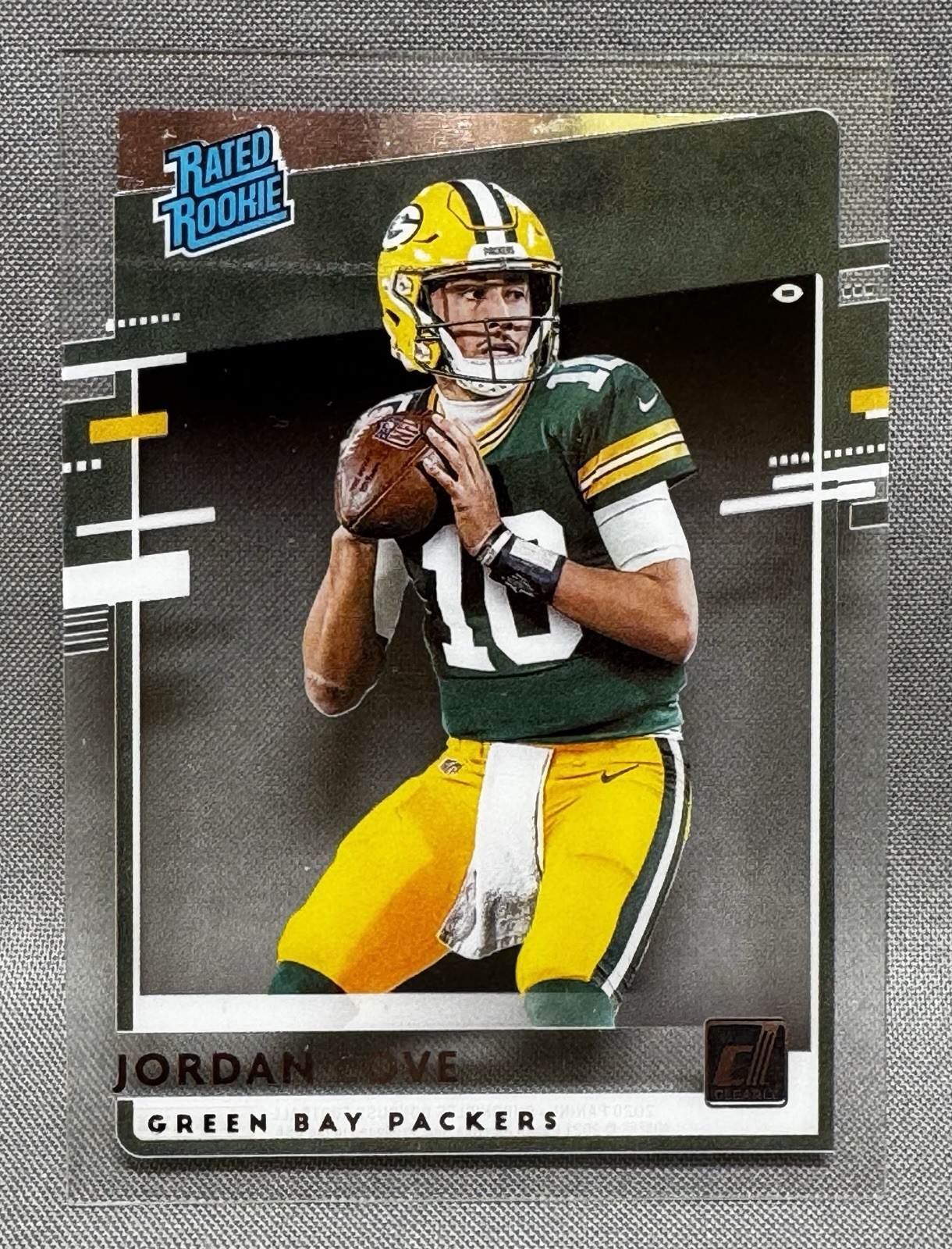 Panini 2020 Chronicles Donruss Jordan Love RR-JL Clearly Rated Rookie Packers