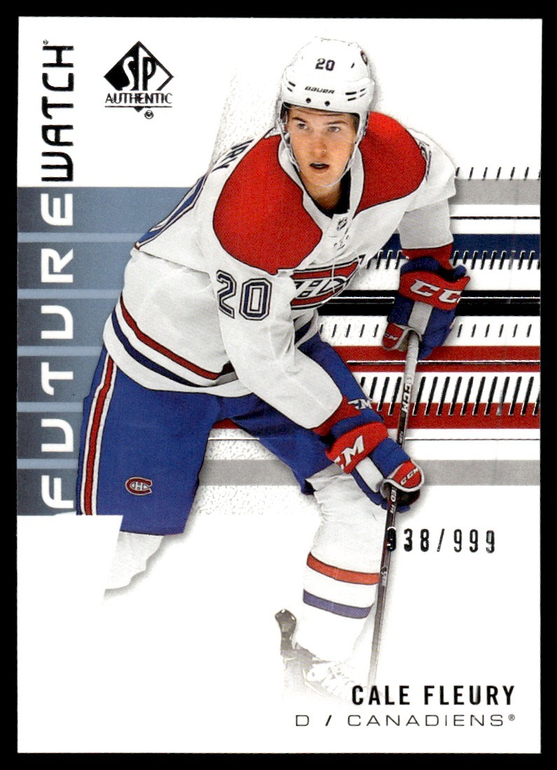 2019-20 SP Authentic Cale Fleury Rookie 938/999