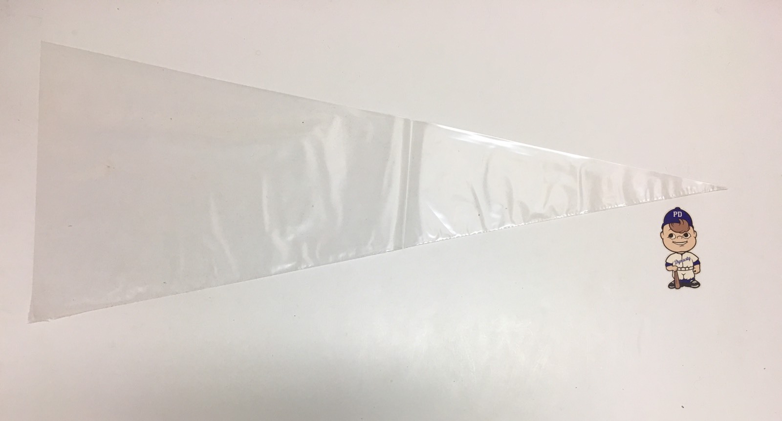 100x Plus 1 Soft Pennant Sleeve Bag 3 Mil Polyethylene Case Holder 12.5×31.5