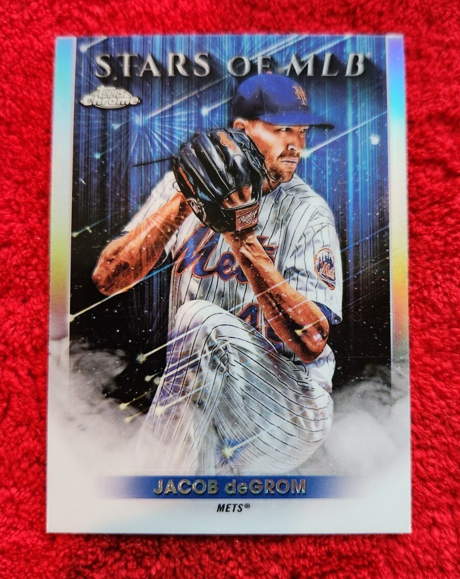 2022 Topps Series 1 – Chrome Stars Of Mlb #SMLBC-13 Jacob DeGrom – Mets