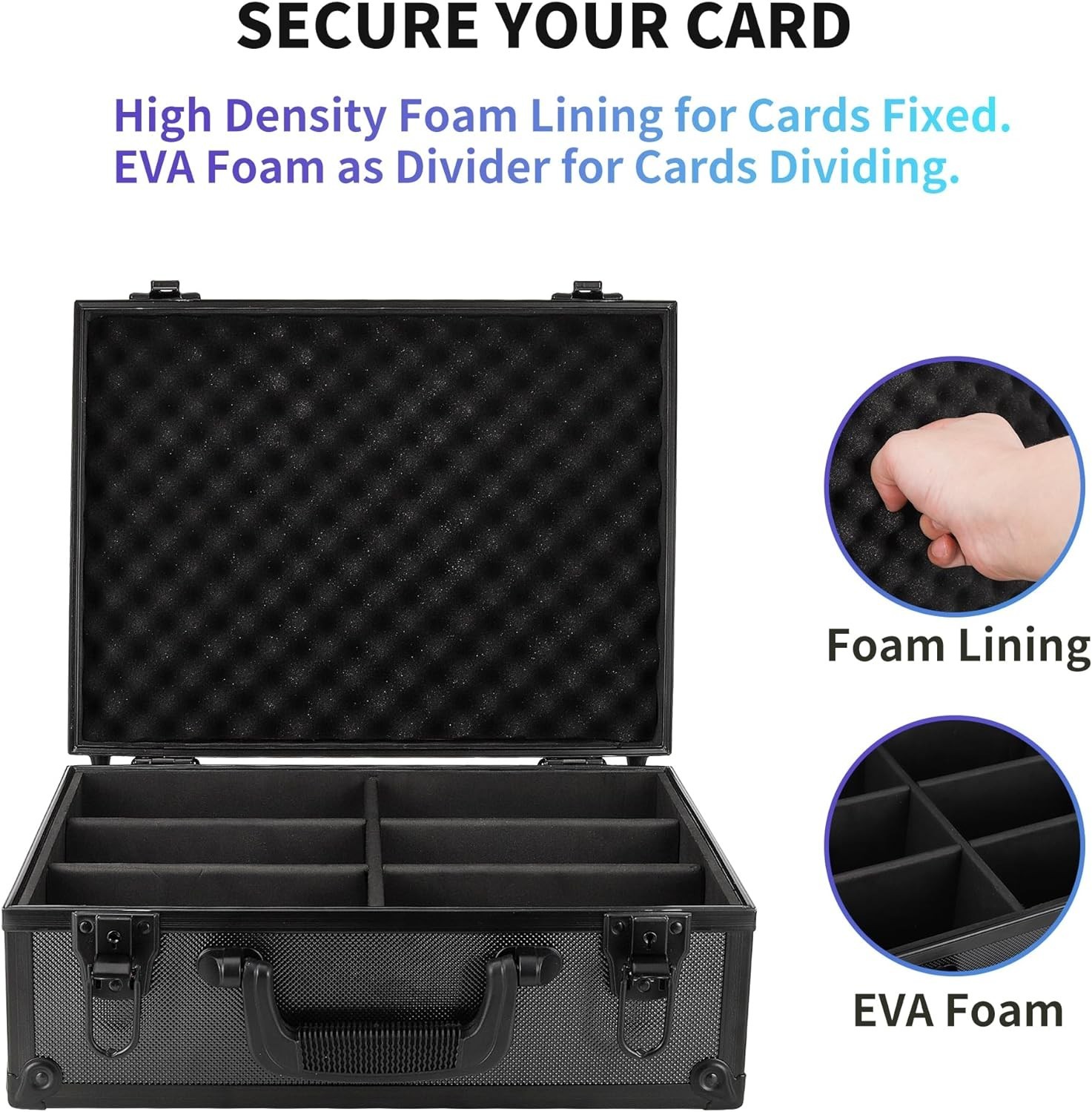Toploader Card Storage Box for Trading Cards Holds 600+ for 3×4″ 35pt, Hard Case