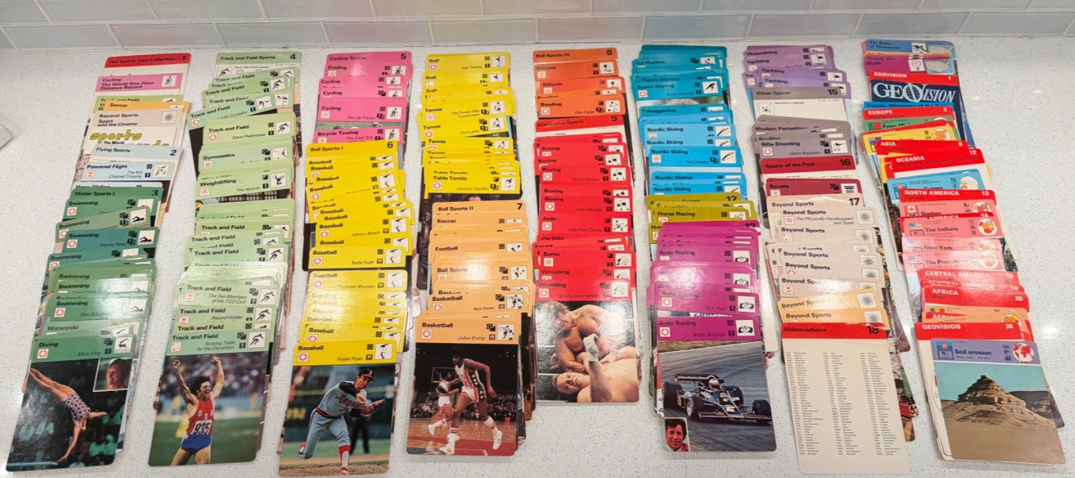 HUGE 1977-78 Sportscaster Cards – Dividers – Booklets ASSORTED 550+ piece Lot