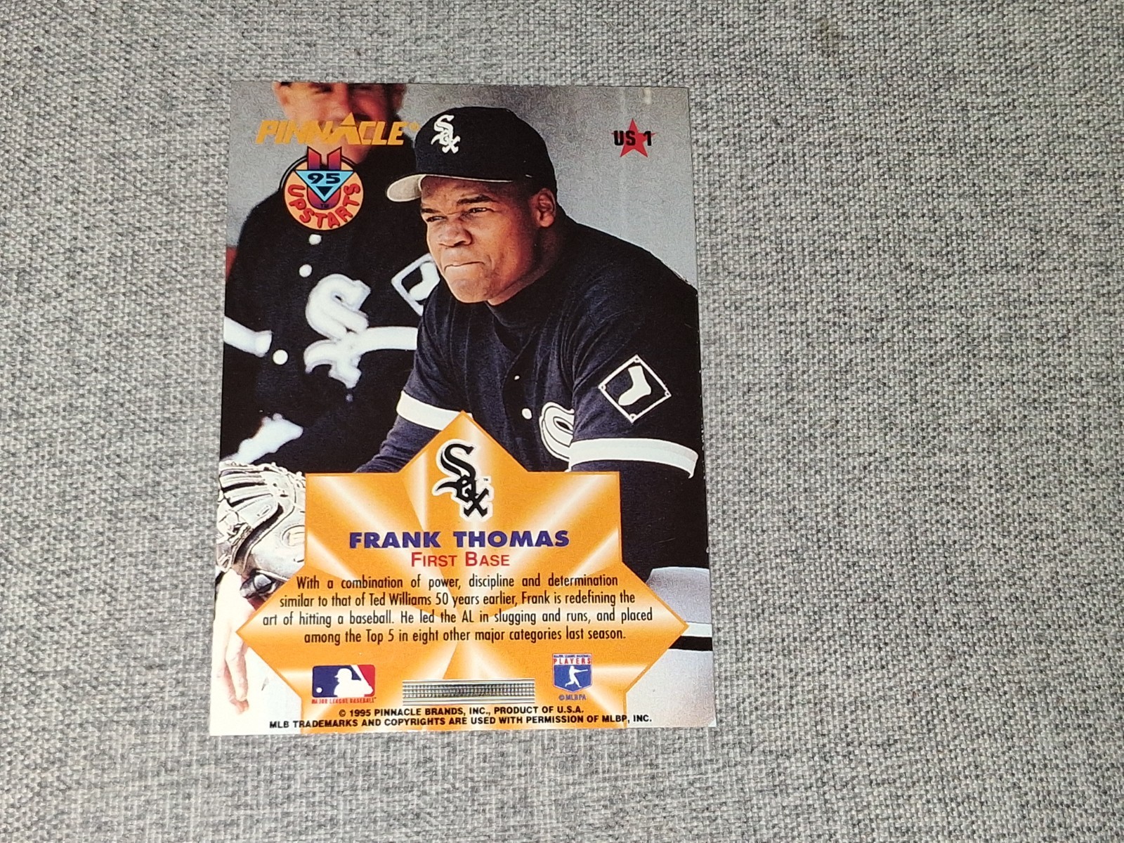 1995 Pinnacle Upstarts #US1 Frank Thomas