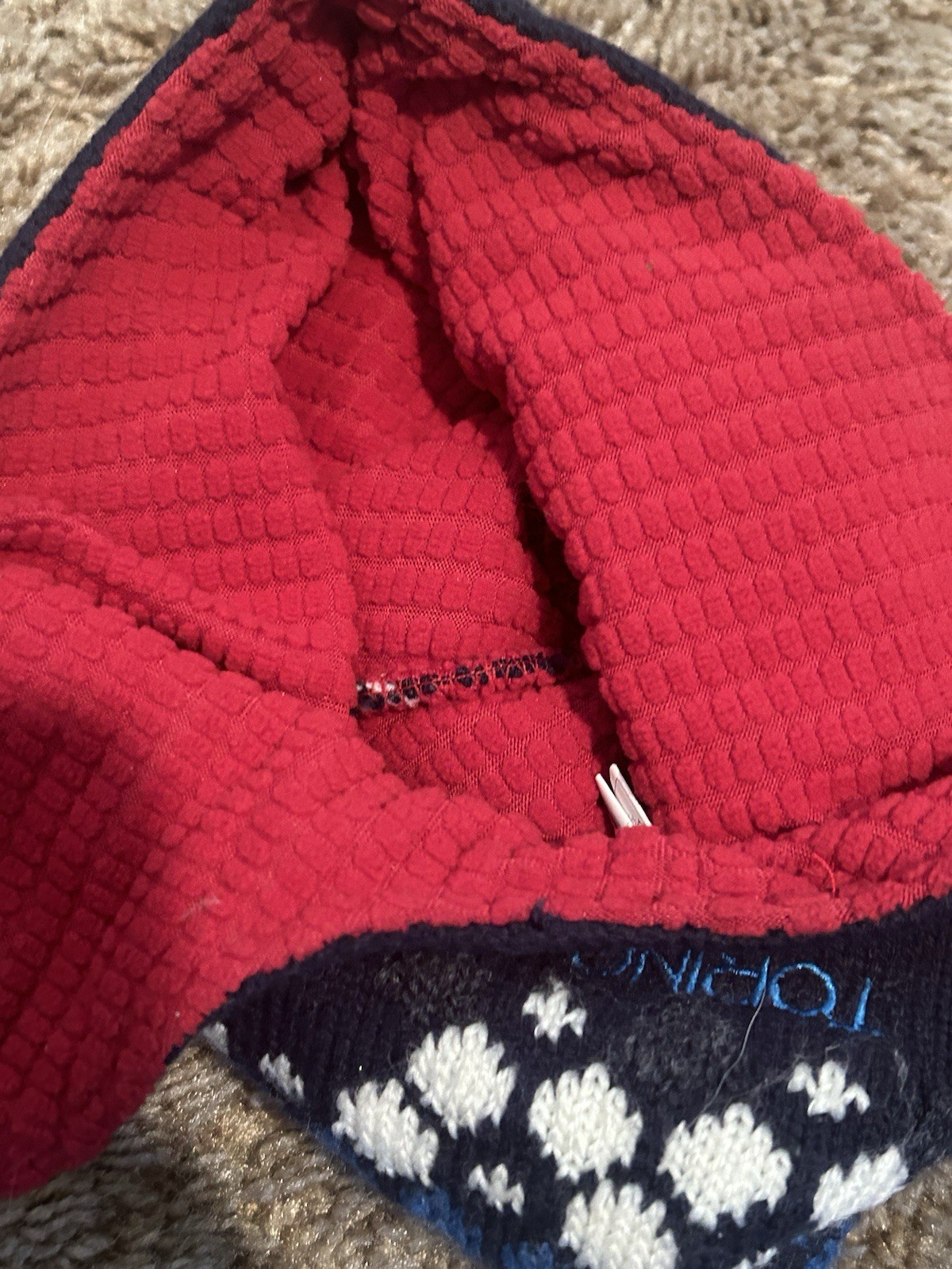 Vintage Nike Team USA 2006 Torino Winter Olympics Merino Wool Earflap Beanie Hat