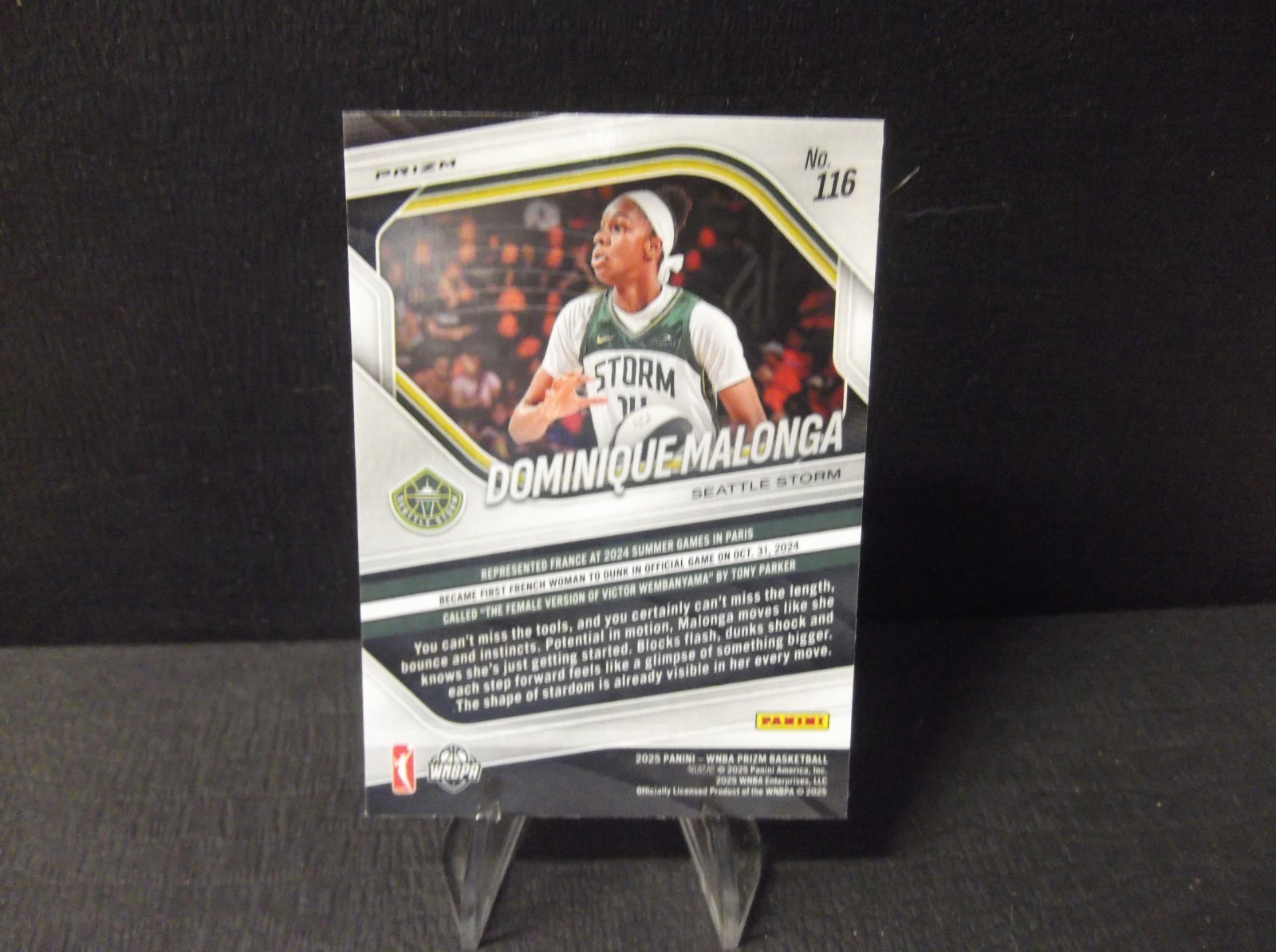 2025 Panini Prizm WNBA – Dominique Malonga #116 Logo Prizm (RC) – DSG Exclusive