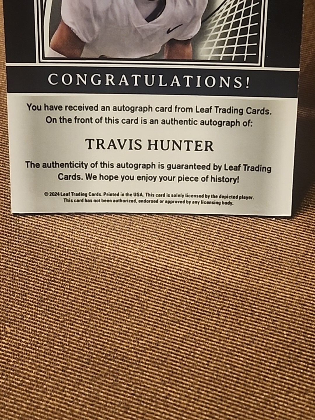 2024 Pro Set Travis Hunter SP Rookie Auto 1/1 Superfractor Jacksonville Jaguars