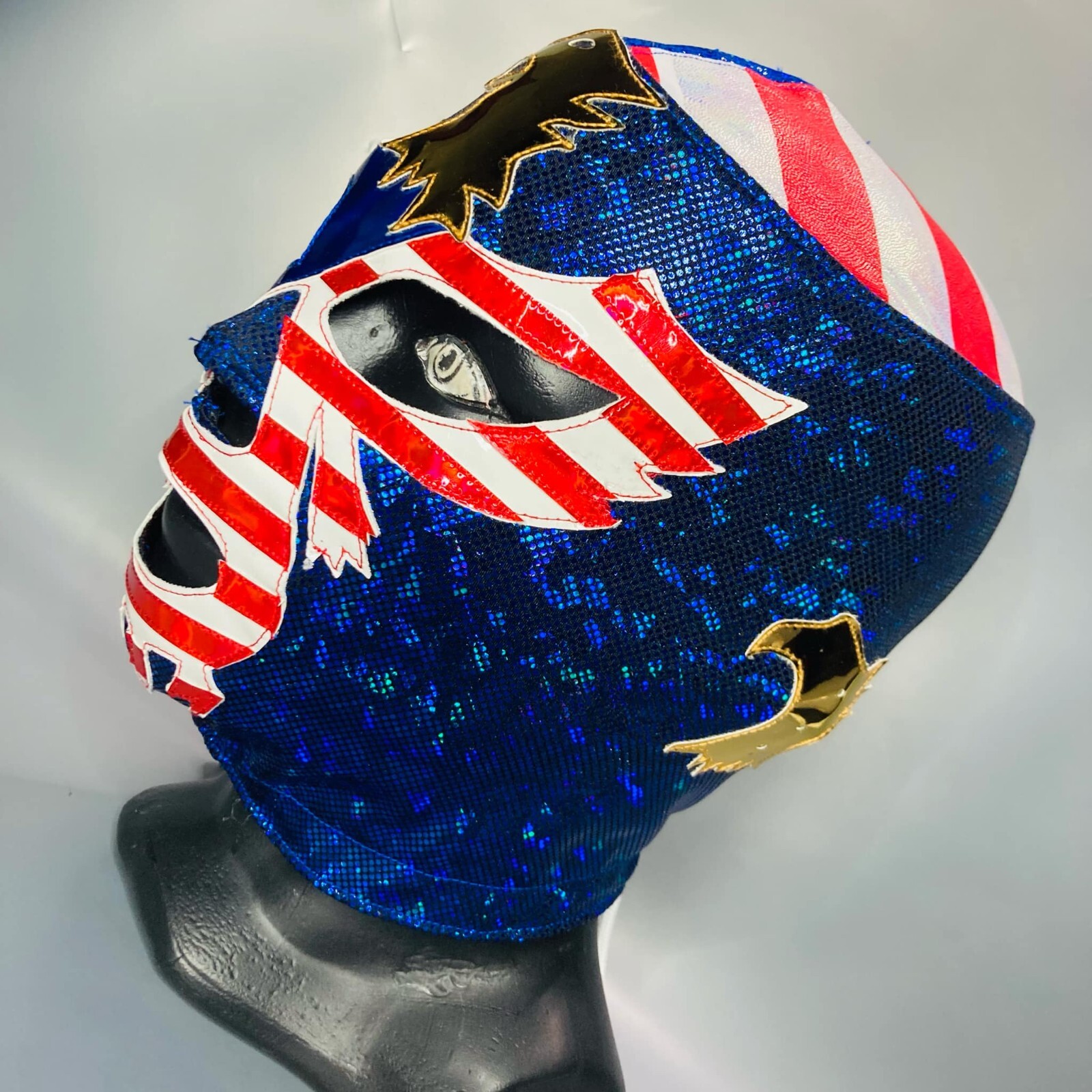 Patriot Semi Professional Grade Wrestling Costume Cosplay Mask USA Theme Mask