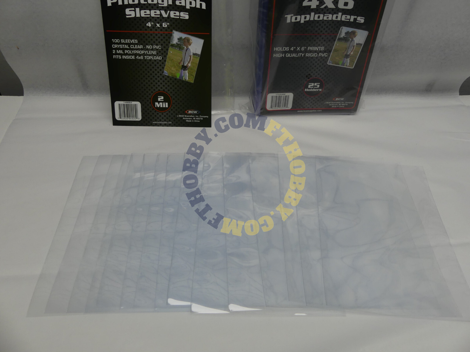 15 BCW 4X6 Postcard Photo Topload Holder + 15 BCW 4X6 Soft Sleeves
