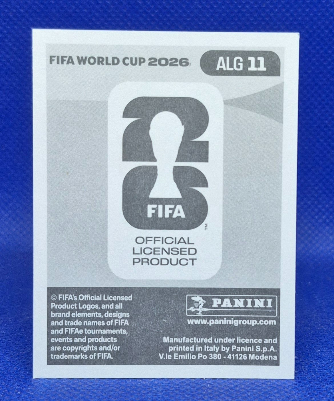 2026 Panini FIFA World Cup Sticker Ramiz Zerrouki #ALG 11 – Algeria